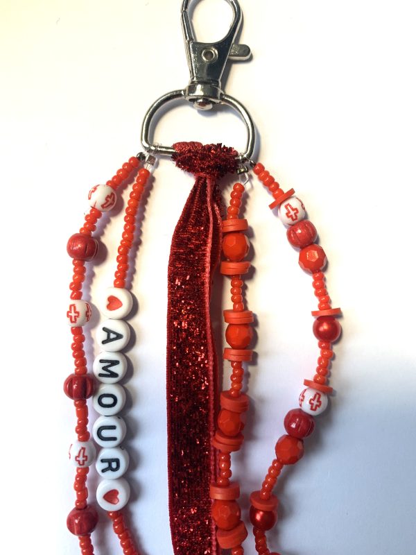 Bijoux de sac rouge Bijou de sac - Amour
