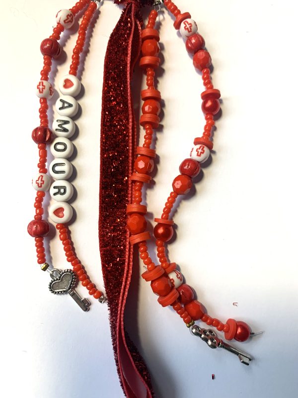 Bijoux de sac rouge Bijou de sac - Amour