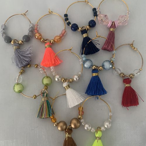 Bijoux de verre - Pompons