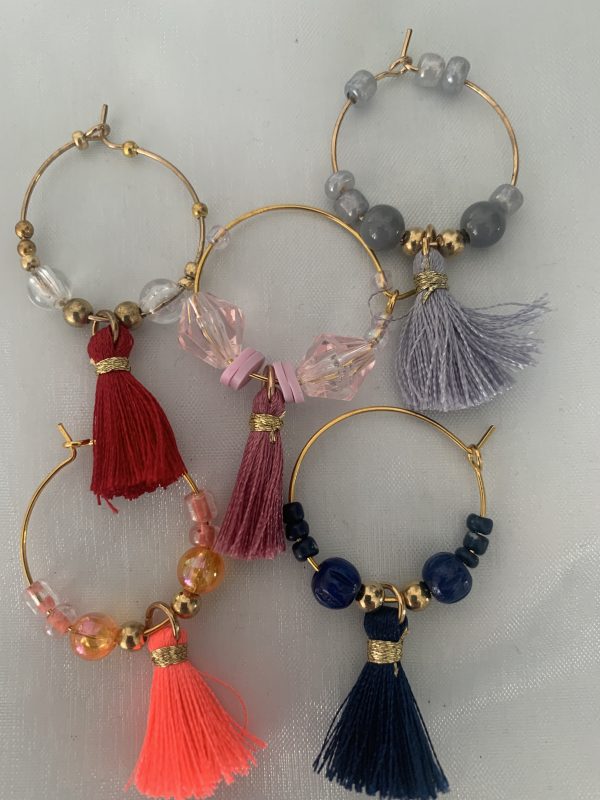Bijoux de verre - Pompons
